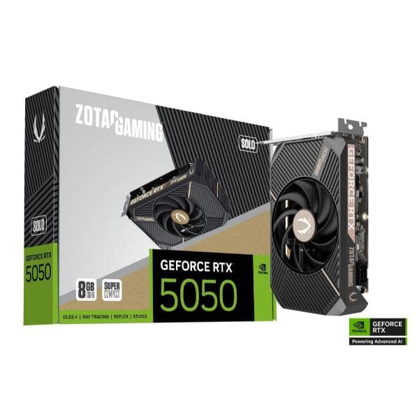 ZOTAC GeForce RTX 5050 SOLO 8GB GDDR6 Graphic Card