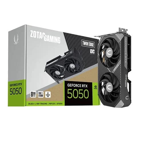 Zotac RTX 5050 Twin Edge OC 8GB GDDR6 Graphics Card
