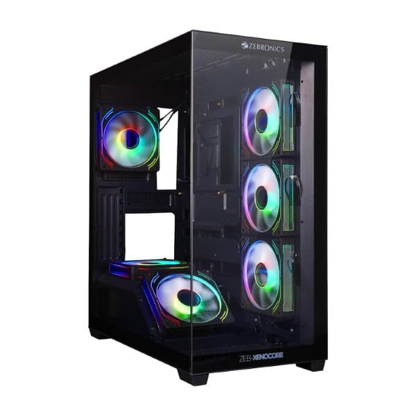 Zebronics Xenocore Premium Gaming Case Black - 1