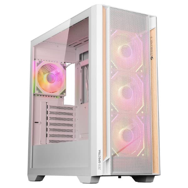 Zebronics Zeb Spectra Premium Gaming Cabinet White - 1