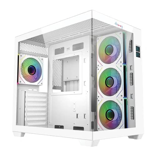 Dawg X 617 ARGB White ATX Mid Tower Case - 1