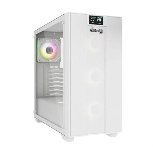 Dawg X 678 ARGB White ATX Mid Tower Case - 1