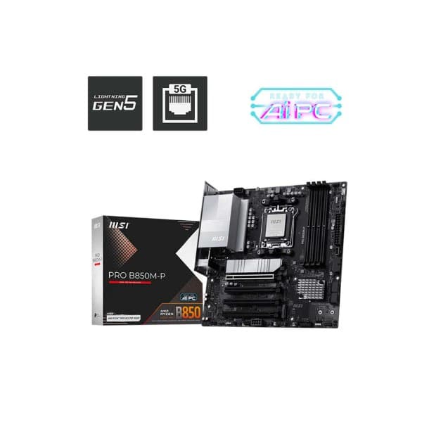 MSI PRO B850M-P AM5 ATX Motherboard - 1