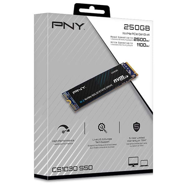 PNY CS1030 250GB M.2 NVMe SSD - 2