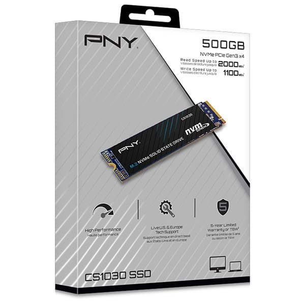 PNY CS1030 500GB M.2 NVMe SSD - 2