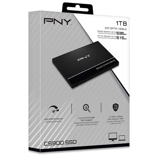 PNY CS900 1TB 2.5" SATA III Internal Solid State Drive (SSD7CS900-1TB-RB) - 2