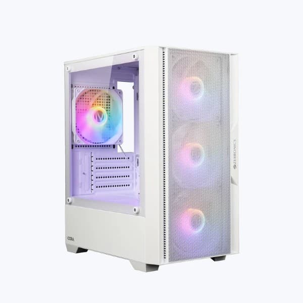 Zebronics ZEB-CORA Mid-Tower Gaming Cabinet Black - 2