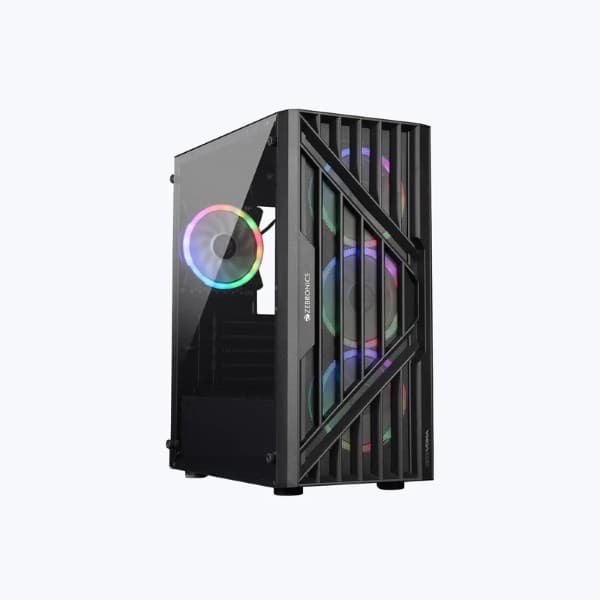 Zebronics Zeb Voxa Black Gaming Cabinet - 1