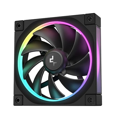 DeepCool FL12 ARGB 120mm Cabinet Fan (Black) - 1