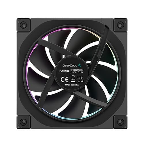 DeepCool FL12 ARGB 120mm Cabinet Fan (Black) - 3