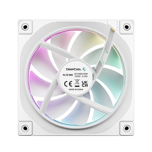 Deepcool FL12 ARGB 120mm Cabinet Fan (White) - 3
