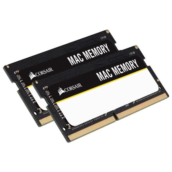 Corsair Mac Memory 16GB (2x8GB) 2666MHz SODIMM DDR4 RAM (CMSA16GX4M2A2666C18) - 2