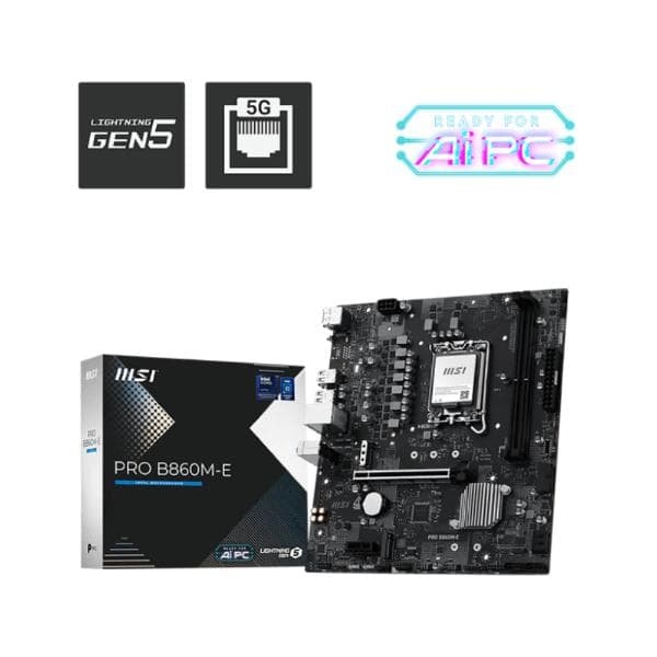 MSI Pro B860M-E DDR5 Intel Motherboard - 1