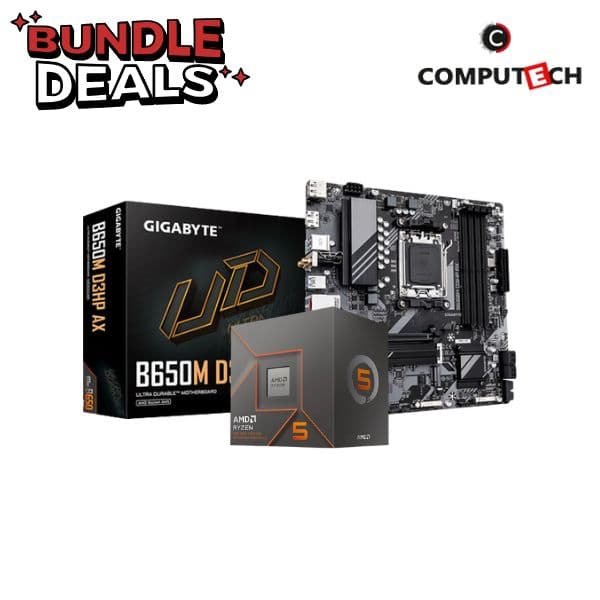 Computech AMD Processor Motherboard bundle - Ryzen 5 8500G Gigabyte B650M D3HP AX
