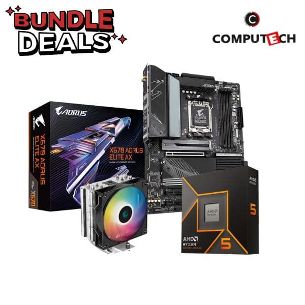 Computech AMD Gaming Bundle 03 - Ryzen 5 9600X Gigabyte X670 Aorus Elite AX - 1