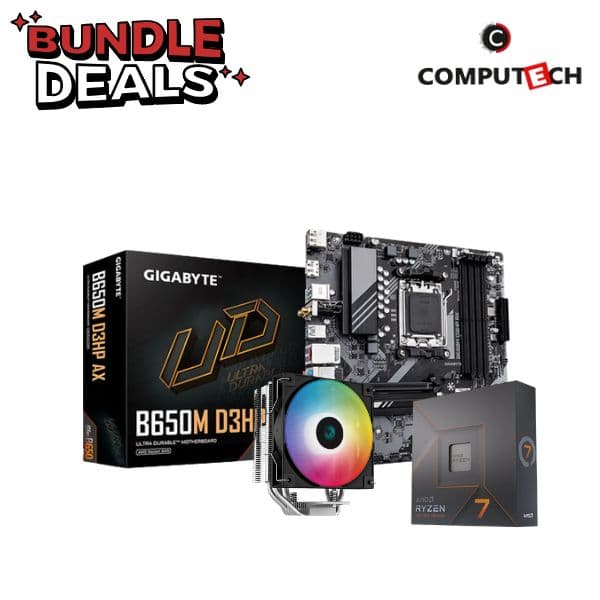 Computech Gaming Bundle 02 - AMD Ryzen 7 7700X Gigabyte B650M D3HP AX Gammaxx AG400 - 1