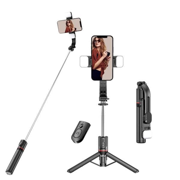 Portronics Lumistick - Smart Selfie Stick (Black) - 1
