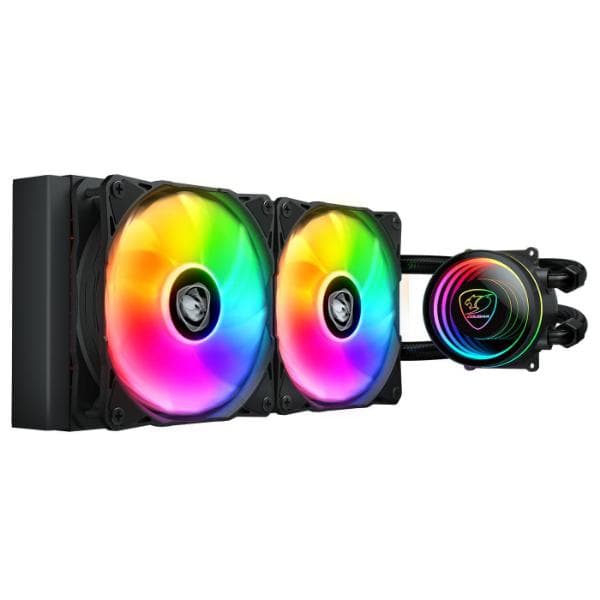 Cougar Poseidon Elite ARGB 240 Liquid Cooler - Black - 2