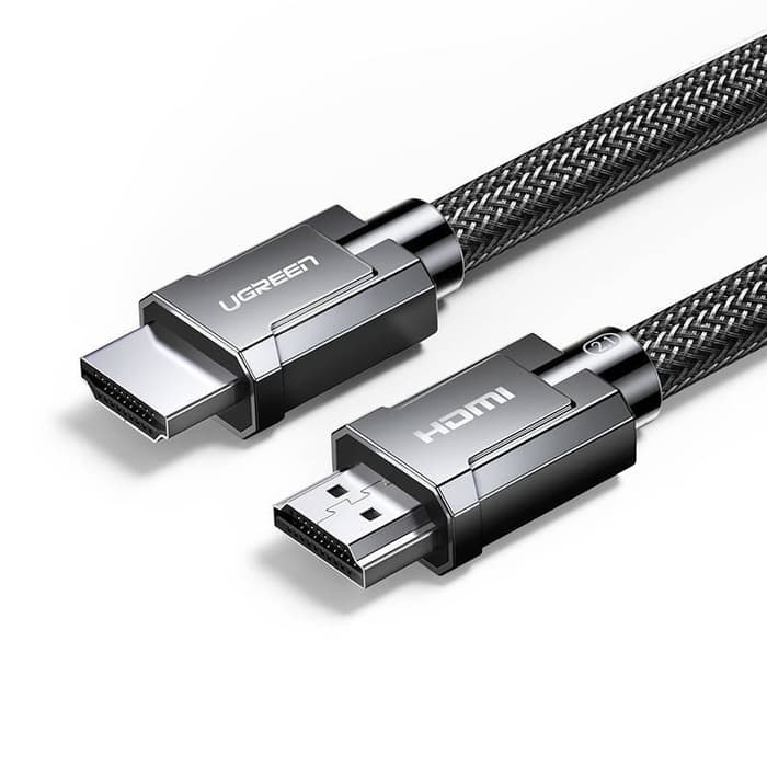 Ugreen HD135 8K HDMI M/M Round Cable with Braided 2m (Gray)-70321 - 1