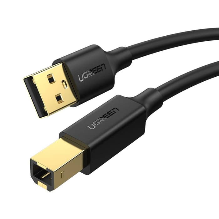 Ugreen US135 USB 2.0 AM to BM Print Cable 1m (Black)-20846