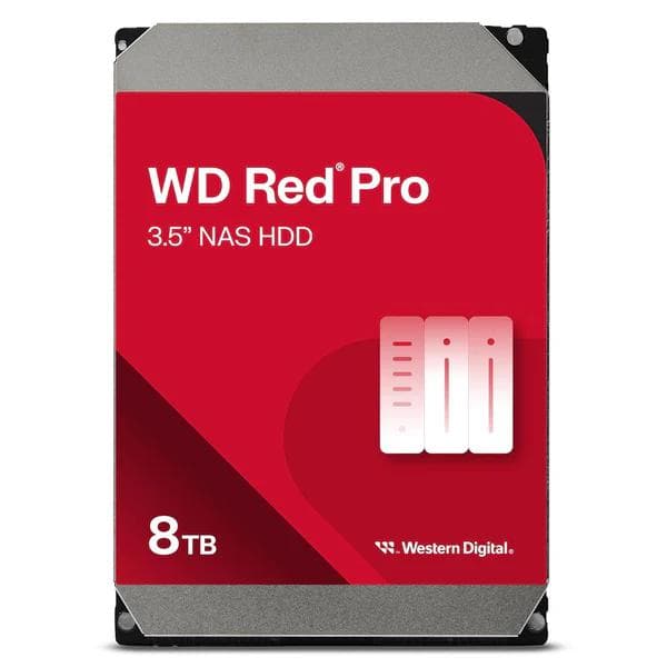 Western Digital WD Red Pro 8TB 3.5" SATA 7200RPM NAS Internal Hard Disk Drive - 1
