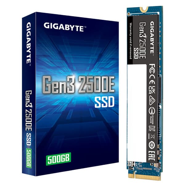 Gigabyte Gen3 2500E SSD 500GB NVMe M.2 Internal Solid State Hard Drive - 1