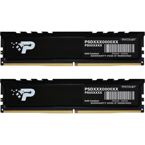 Patriot Signature Premium 16GB (2 x 8GB) DDR5 4800MHz CL40 UDIMM Desktop Ram - 1