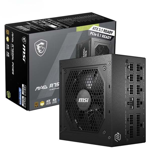 MSI MAG A750GL PCIE5 ATX 3.1 Fully Modular Smps - 1