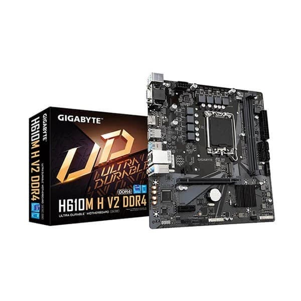 Gigabyte H610M H V2 DDR4 (rev. 1.0) Motherboard Supports Intel 12th, 13th & 14th Gen Processors - 1