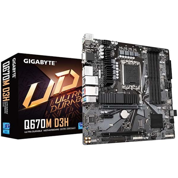 Gigabyte Q670M D3H (rev. 1.0) DDR5 Motherboard - 1