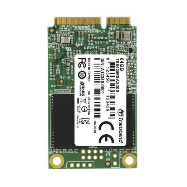 Transcend 230S 64GB mSATA Internal SSD - 1