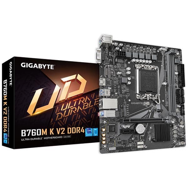 Gigabyte B760M K V2 DDR4 MATX Motherboard - 1