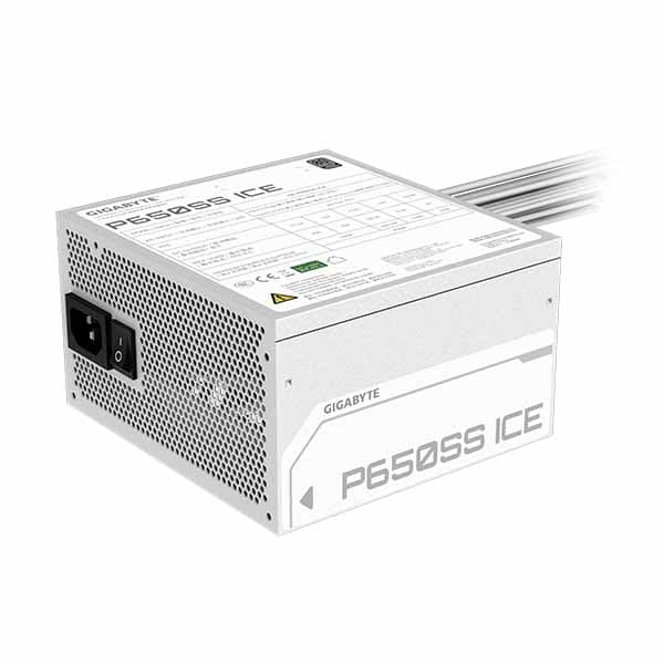 Gigabyte P650SS ATX 3.0 650 Watt 80 Plus Silver Power Supply (White) - 2