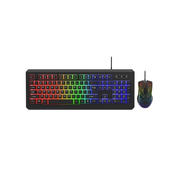 Coconut Phanta RGB Gaming Keyboard & Mouse Combo - Black - 1
