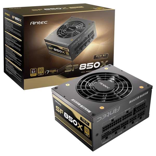 Antec SF850X 850 Watt 80 plus Gold Small Form Factor Power Supply - 1