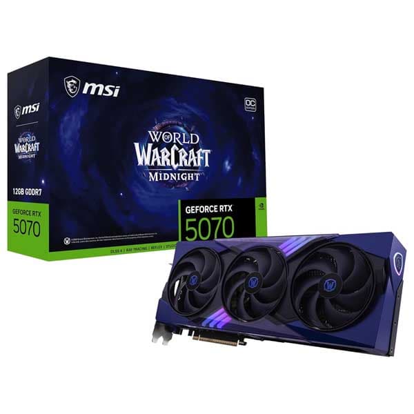 MSI Gaming RTX 5070 12G World of Warcraft Midnight Void Edition OC Graphics Card