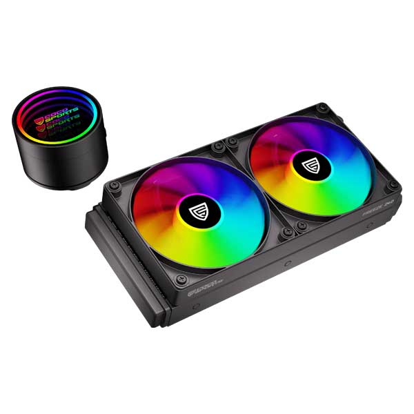 Coconut FREEZE 240 ARGB 240mm AIO Liquid CPU Cooler (Black)