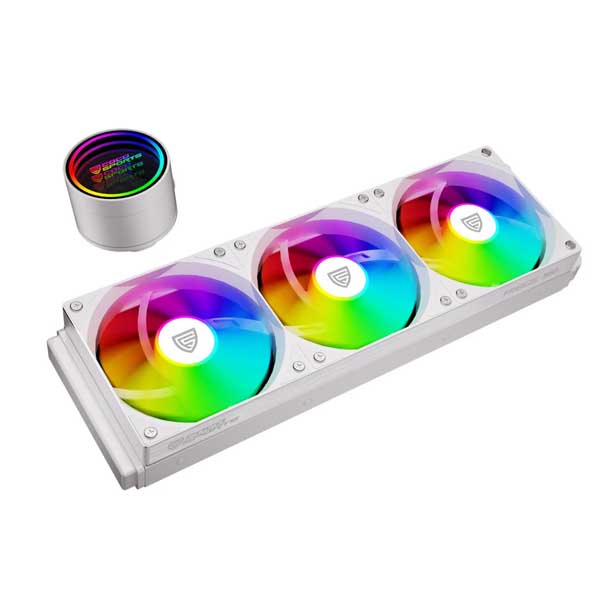Coconut FREEZE 360 ARGB 360mm AIO Liquid CPU Cooler (White)