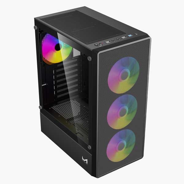 ICEMASTER TORRENT ATX Mid Tower Gaming Cabinet (Black)