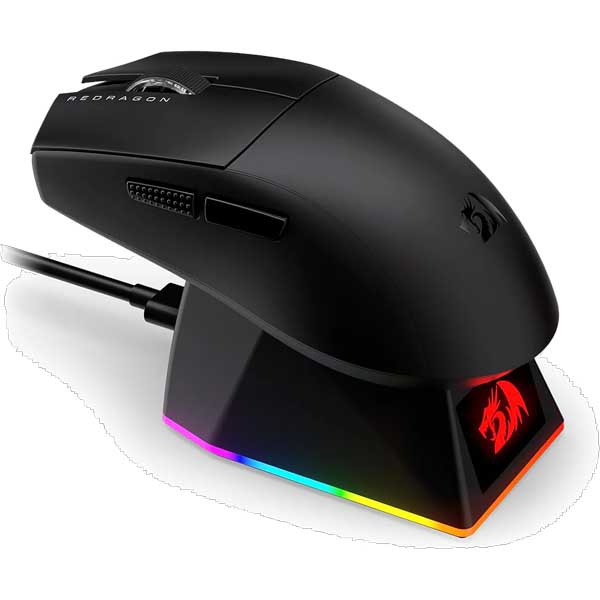 Redragon King Ultra M999 Wired, Wireless and Bluetooth Mouse with Magnetic Charging Dock