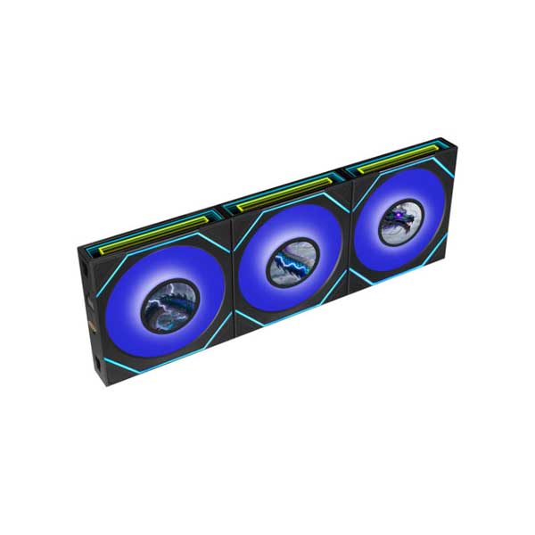 Lian Li Uni Fan SL-INF LCD Flex 120mm Reverse Case Fan (3-Pack) Black ( G9F.12RSLIND1F3B.IN)
