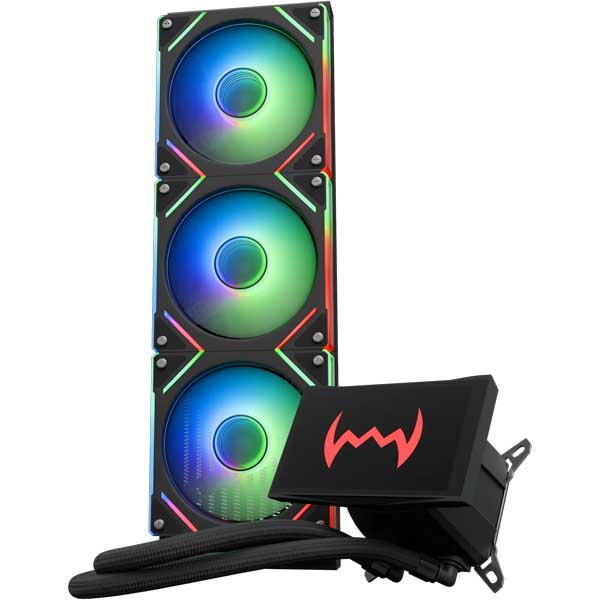 Dawg L360AIO5 ARGB 360mm CPU Liquid Cooler (Black)