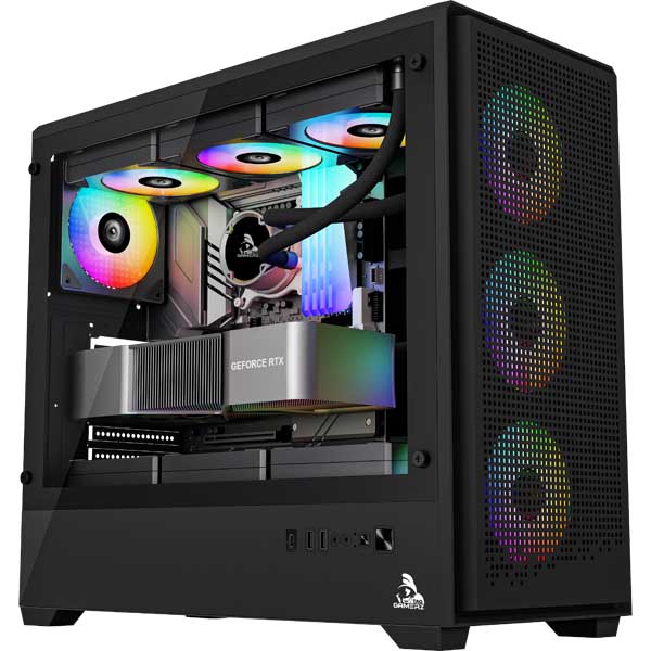 TAG Gamerz Nebula ATX Mid-Tower 3 ARGB Fans Cabinet (Black)