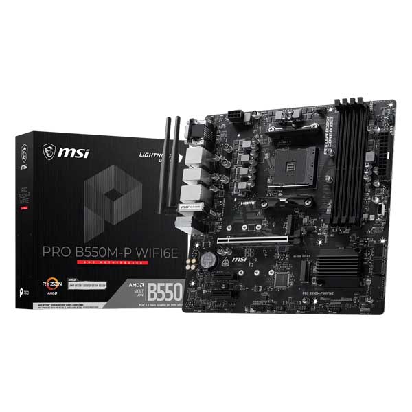 MSI PRO B550M-P WIFI6E M-ATX DDR4 Motherboard
