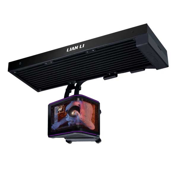 Lian Li Hydroshift II LCD Curved 360mm AIO Liquid CPU Cooler (Black)