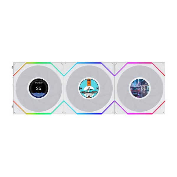 Lian Li UNI FAN TL LCD FLEX 120mm Standard Case Fan (White)