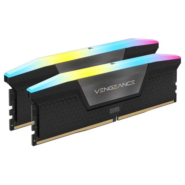 Corsair VENGEANCE RGB 48GB (2x24GB) DDR5 DRAM Up To 5200MT/s CL38 Memory Kit  (Black)