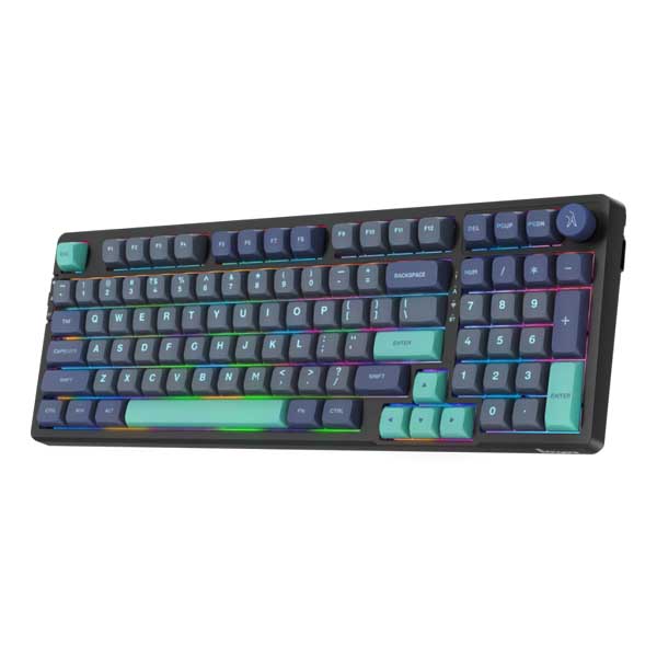 Fingers QuikFINGERS Fierce-GK7 Wireless RGB Mechanical Gaming Keyboard with Knob