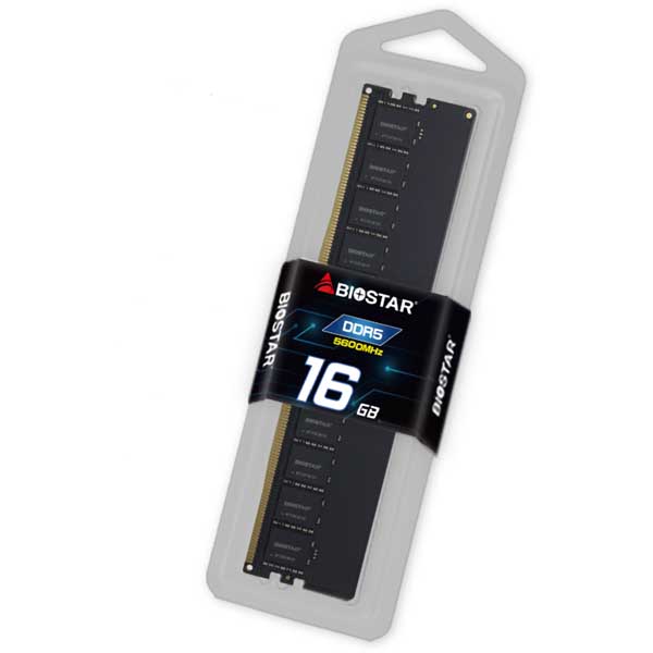 Biostar DDR5 16GB UDIMM 5600MHz Memory