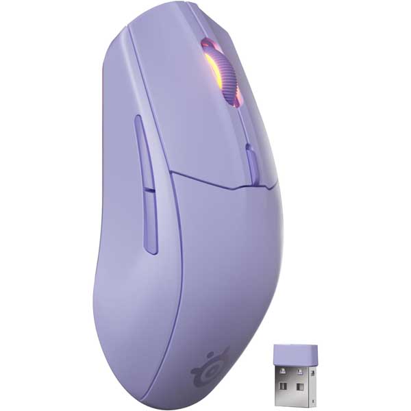 SteelSeries Rival 3 Wireless Gen 2 Mouse (Lavender)